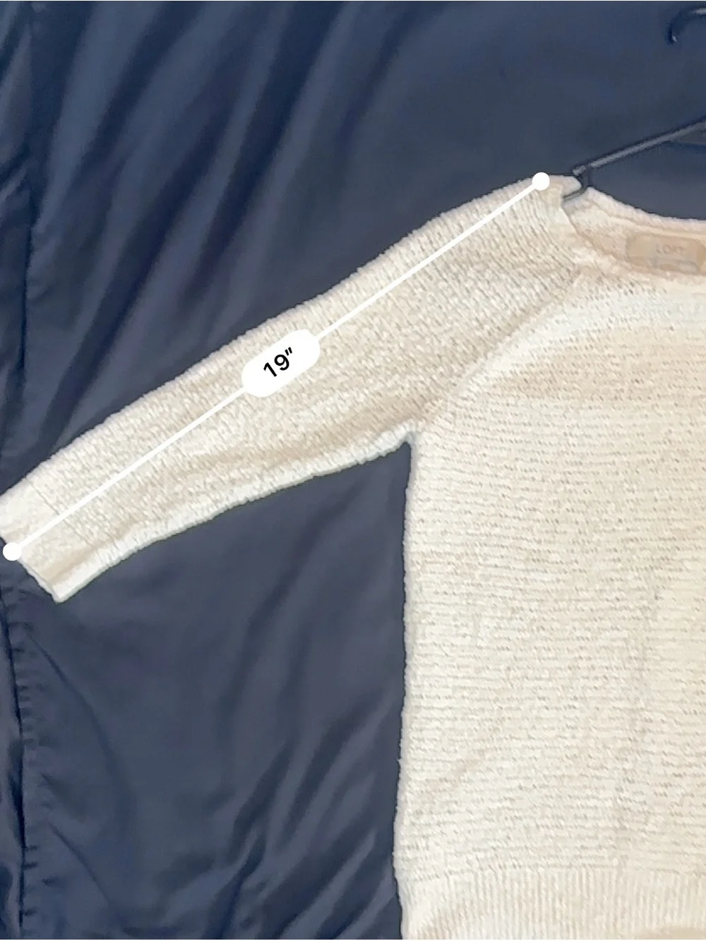 LOFT Kid's Cream Knit Pullover Sweater